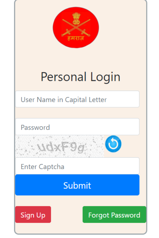 Hamraaz Personal Login