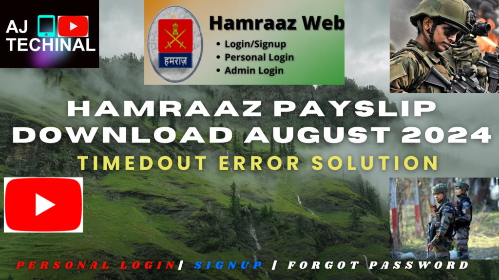 Hamraaz Payslip download Aug 2024